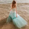 Последние летние Boho Bridal Свадебные платья Милая Кружевная аппликация Зеленая Богемия Свадебные платья для невесты Принцесса