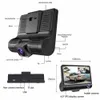 Car DVR Registrator 3 Cameras 4 inch Dash Cam Video Recorder G-sensor Dashcam 170 degree Wide Angle Dash