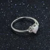 925 Sterling Silver Rings For Women Shining Crown Opal Finger Ring Classic Luxury Wedding Statement Jewelry