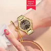 Señorita elegante mujer reloj marca mujer reloj de pulsera Japón Movt 30M impermeable oro caro analógico Ginebra cuarzo 210616