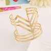 Exaggerated fashion wide irregular metal gold open armband personality bracelet7434117