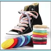 Shoe Parts & Accessories Shoes Flat Polyester Shoelaces Dress Canvas Lace Sneaker Boots Laces Unisex Strings Shoelace 24 Colors C55 Drop Del