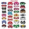 31 stks Super Hero Maskers voor Halloween Kerst Verjaardag Dress up Kostuum Cosplay Masker Kids Kinderen Party Favor Gift Y200103
