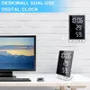 6 tum LED Spegel Väckarklocka Touch Knapp Vägg Digital Tidstemperatur Luftfuktighet Display USB-utgång Port Tabell 220311