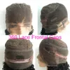 Perruque Bob Lace Front Wig naturelle brésilienne bouclée, cheveux courts, avec Baby Hair, densité 150, pour femmes noires