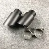 Acier inoxydable noir pour embouts de silencieux d'échappement universels Akrapovic style de couverture de voiture en carbone automatique (1 pièces)