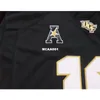 001 UCF Knights McKenzie Milton # 10 Real Completo Bordado Colégio Jersey Tamanho S-4XL ou Personalizado Qualquer nome ou Número Jersey