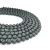 Autres perles en vrac de pierre ronde volcanique de lave noire naturelle en gros pour la fabrication de bijoux 4mm 6mm 8mm 10mm 12mm 14mm