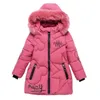 Neonata Abbigliamento 3-12 anni Inverno Giacca imbottita invernale Moda calda Bambini con cappuccio per bambini Girls Faux Fur 211025