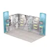 Trade Show Clothing Promotion Advertising Display Stand with Frame Kits Custom Full Color Printed Graphics Carry Bag