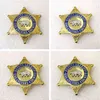 1pcs US Los Angeles County Detective Badge Movie Cosplay Prop Brooch Shirt Decon Decor Women Men Halloween Gift7978973