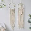 Boho Macrame Tapestry Wall Decor Hanging Dreamcatcher Diy Room Decoration Kids Owl Moon Star Dream Catcher Home ornament M3911