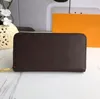 2021 Luksusowe projektant wysokiej jakości długie portfele klasyczne męskie i damskie sprzęgło oryginalne skórzane portfel z Dust285D
