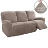 CHAIR COVERS All Inclusive Recliner Sofa Cover för 3 SEAT Elastic Slipcover Suede Couch Fåtölj Non-Slip Protector