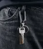 Prawdziwy Tytanium Mężczyźni Kluczowy Łańcuch Lekki Kreatywny Tytanium Keychain EDC Wiszący Karbinek Klamry Uchwyt Pierścionki Super jakości H0915