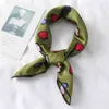 Sjaals kleine zijden sjaal afdrukken dames mooie hartvormige sjaal, geschikt voor das, vierkante hals tas, pinstripe, zakdoek wtvf