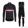 RAPHA équipe cyclisme manches longues jersey bavoir pantalons ensembles hommes printemps automne costume de sport en plein air confortable respirant Y21031206297I