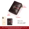 Wallets KAVIS Genuine Cow Leather Wallet's Men Fashion Coffee Male Cudan Portomonee Coin Purse Pocket Card Holder Money Bag Engraving