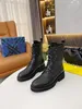 2023 Luxury Territory Flat Boots Womens Designer Ladies Letter Print Winter Booted Shoes Box Size 35-40