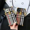 Premium Stylish Square Drop Proof PU Leather Phone Cases for iPhone 13 12 11 Pro Max XR XS X 8 7 6 Plus with Lanyard