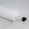 Weiße flache Schulter-Plastikflasche, 500cc leere kosmetische Container-Shampoo / Lotion-Verpackung (14 Stück / Los)
