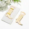 Creative Cowboy Boot Bottle opener Винтажный металлический штопор для западного дня рождения Bridal Wedding Favors и Party Gifts