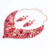 Мода Rhinestone Crystal Choker Ожерелье для Женщин Заявление Ожерелья Серьги Воротник Boho Ювелирные Изделия Наборы 5 Цветов