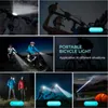 30pcs 3 em 1 USB recarregável à prova d 'água T6 luzes de bicicleta frontal lanterna com bicicleta computador lcd velocímetro ciclismo chifre