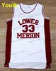 Nikivip-Schiff aus den USA, Jugend-Basketballtrikot „Lower Merion 33 Bryant“, College-Männer, Highschool, alle genäht, Größe S-XL, Top-Qualität