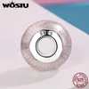 WOTU El Yapımı 925 Ayar Gümüş Kabarcık Murano Cam Boncuk Fit Orijinal WST Charm Bilezik Bileklik DIY Takı Hediye CQZ065 Q0531