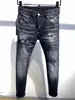 Jeans da uomo Designer JeanSkinny Pantaloni a gamba sottile Pantaloni casual da uomo Hip Hop Distressed Strappato Slim Moto Biker Denim Pantaloni taglia 28-38