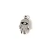 200Pcs Alloy Hamsa Hand Evil Eye Good Luck Charms Pendants For Jewelry Making Bracelet Necklace Findings 85x16mm A2395045193406236