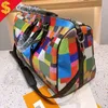 Мужская дорожная сумка для багажа, женская роскошная дизайнерская сумка, 2021 рюкзак для мужчин, модный чемодан, красочная сетка, для ручной клади, Suitcase223e