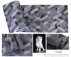 3D non woven Wall Roll Modern Stereo Paper Wallpaper Rolls Papel De Parede black abstract Non-woven material