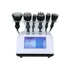 6 em 1 Portátil Multipolar RF Ultrasonic 40K Cavitação de Rádio Frequência Body Slimming Máquina para Rejuvenescimento de Pele Rejuvenescimento Facial Cuidados Beleza Salon Equipamentos