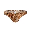 Heren Ondergoed Onderbroek Sexy Licht Zacht Ademend Luipaard Print T Vormige Mannelijke Bikini Slips Man Thongs En G Strings291O