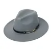 Wide Brim Hats Felt Winter Mens Fedora Wool Imitation Autumn Fashion Fascinator Hat Women Top