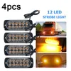 Noodlichten Auto Light Side Warning Bar 12led flitsende stroboscoop voor voertuigafbraakrooster