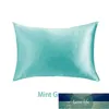 İpek Saten Yastık Kılıfı 12 Katı Renkler Soğutma Zarf Yastık Buz Silkler Cilt Dostu PillowsLip Yatak Malzemeleri DFF1750 Fabrika Fiyat Uzman Tasarım Kalitesi