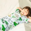 Lawadka Summer Girls Kids Pajamas Set Short Sleeves Sleepwear For Toddler Boys Cotton Children Pyjamas Clothes 2-10Years 210915