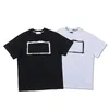 2021 high quality summer cotton printed letter tshirt mens casual fashion short sleeve lovers street simple top