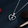 Colares de pingente de amor Coração de cristal cor de ouro nome inicial Nome Colar Cúbico Zirconia para Mulheres Elegant Letter Um Gargantador Jóias Presentes