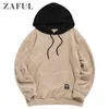 Zima Colorblock Łączenie Faux Futro Puszyste Bluzy Mężczyźni Z Długim Rękawem Pullover Kobiety Bluza Sznurek Topy Casual Hoodie 210720