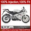 Injection Fairings For Aprilia RSV RS 125 RR 125RR RS4 RS125 06 07 08 09 10 11 34No.65 RSV-125 RS-125 RSV125 R 2006 2007 2008 2009 2010 2011 RSV125RR 06-11 Silvery black Body