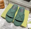 2022 Designers Pantoufles Mode Fond Épais Sandales Lettre Broderie Diapositives Dame Plate-Forme Compensées Sandale Plage Talon Haut Taille 36-41