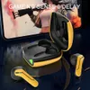 Trådlös Gaming Headset Low Latency TWS Bluetooth hörlurar Sport Bumblebee Vattentät hörlurar Gamer Earpuds för Smart Phone