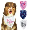 Scarf Master Dekoration Supplies Saliv Handduk Pet Wedding Dog Pattern Regulering Halsband Husdjur Tillbehör Krage Justerbar