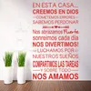Sanat Yeni Tasarım Ev Dekoru Vinil Ucuz İspanyol Ev Kuralları Kelimeler Duvar Çıkartması Renkli Ev Dekorasyon Aile Alıntı Odası Çıkartmaları T200827