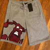 Mäns shorts Haleychan Mens Cotton 8 Long Casual Cartoon Lounge med fickor Jogger Athletic Workout Gym Sweat Anime234U