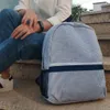 حقائب مدرسة Seersucker الكبرى البحرية 25pcs الكثير Ga Warehouse Cotton Stripes Classic Backpack Boy Soy